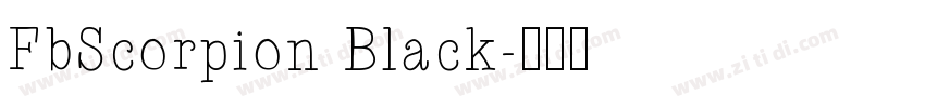 FbScorpion Black字体转换